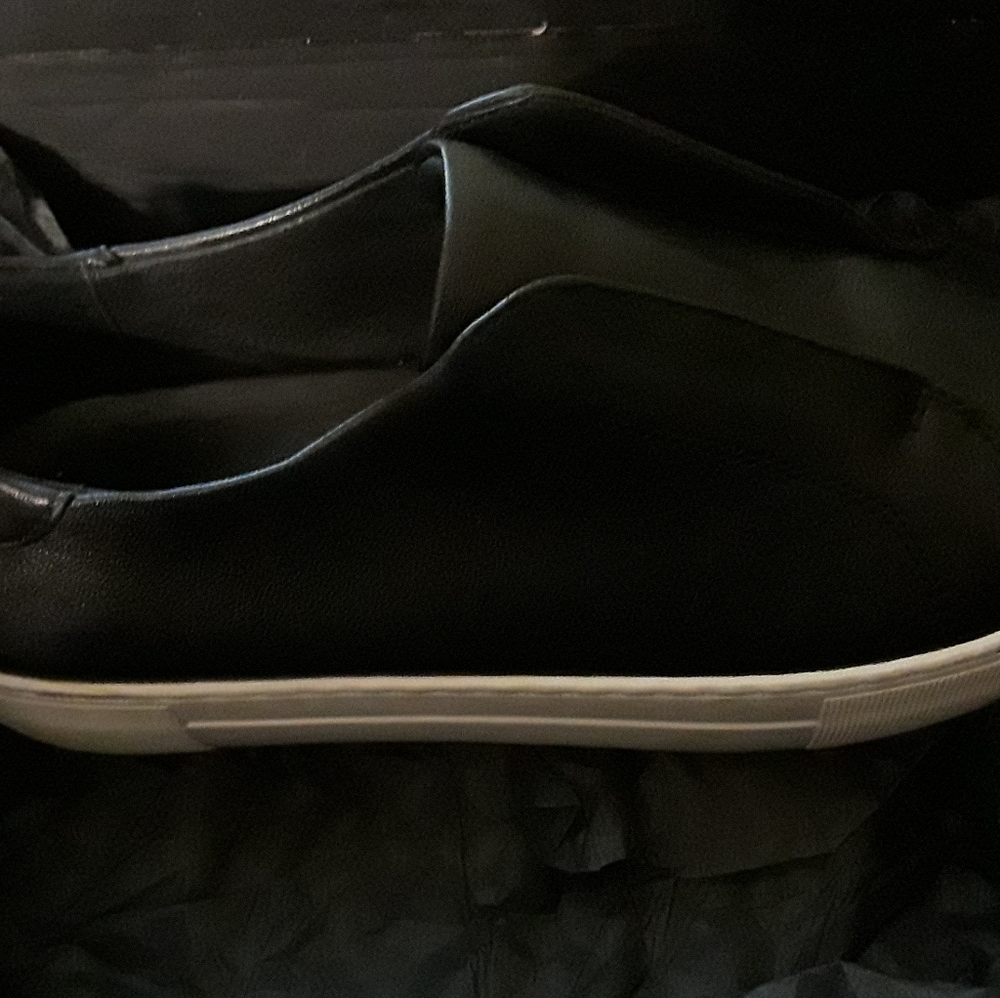 ALAR by Pure Navy, Black leather sneakers (womens)